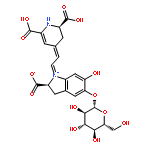 2,6-Pyridinedicarboxylicacid, 4-[2-[(2S)-2-carboxy-5-(b-D-glucopyranosyloxy)-2,3-dihydro-6-hydroxy-1H-indol-1-yl]ethenyl]-2,3-dihydro-,(2R)-