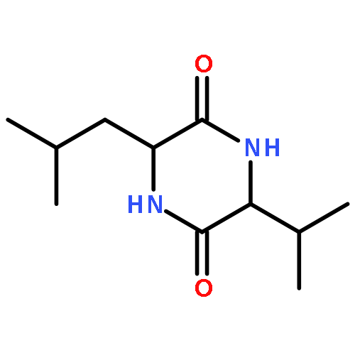 (3S,6S)-3-(1-methylethyl)-6-(2-methylpropyl)piperazine-2,5-dione