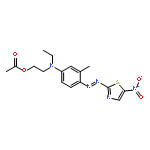 Ethanol,2-[ethyl[3-methyl-4-[2-(5-nitro-2-thiazolyl)diazenyl]phenyl]amino]-, 1-acetate