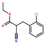 Benzenepropanoic acid, 2-chloro-a-cyano-, ethyl ester