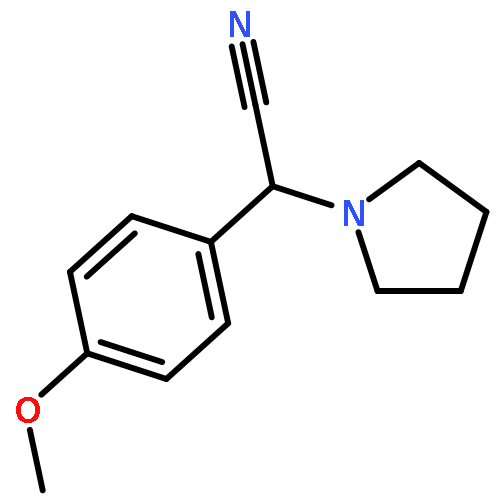 1-Pyrrolidineacetonitrile,a-(4-methoxyphenyl)-