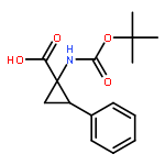 Cyclopropanecarboxylicacid, 1-[[(1,1-dimethylethoxy)carbonyl]amino]-2-phenyl-, (1S,2R)-