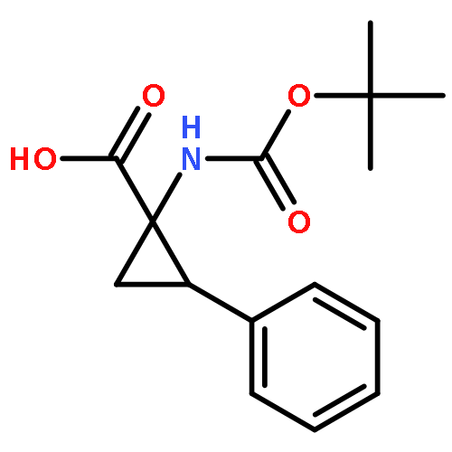 Cyclopropanecarboxylicacid, 1-[[(1,1-dimethylethoxy)carbonyl]amino]-2-phenyl-, (1S,2R)-