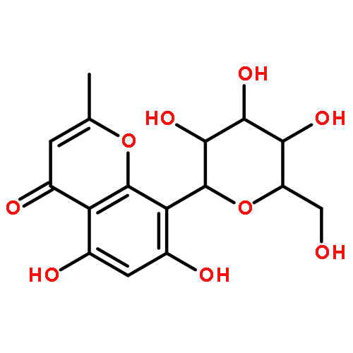 4H-1-Benzopyran-4-one,8-b-D-glucopyranosyl-5,7-dihydroxy-2-methyl-