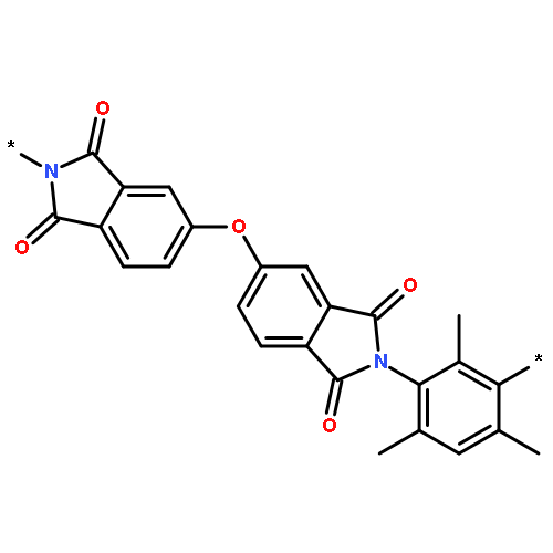 Poly[(1,3-dihydro-1,3-dioxo-2H-isoindole-2,5-diyl)oxy(1,3-dihydro-1,3-d
ioxo-2H-isoindole-5,2-diyl)(2,4,6-trimethyl-1,3-phenylene)]