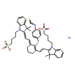 3H-Indolium,2-[2-[3-[2-[1,3-dihydro-3,3-dimethyl-1-(4-sulfobutyl)-2H-indol-2-ylidene]ethylidene]-2-[(4-isothiocyanatophenyl)thio]-1-cyclohexen-1-yl]ethenyl]-3,3-dimethyl-1-(4-sulfobutyl)-,inner salt, sodium salt (1:1)