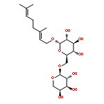 b-D-Glucopyranoside,(2E)-3,7-dimethyl-2,6-octadien-1-yl 6-O-a-L-arabinopyranosyl-