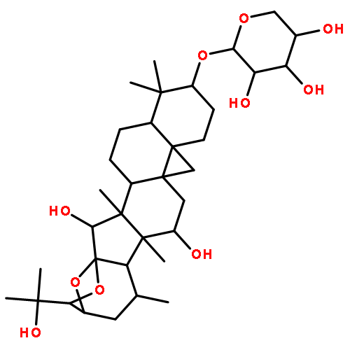 b-D-Xylopyranoside, (3b,12b,15a,16a,23R,24S)-16,23:16,24-diepoxy-12,15,25-trihydroxy-9,19-cyclolanostan-3-yl