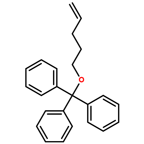 Benzene, 1,1',1''-[(4-pentenyloxy)methylidyne]tris-