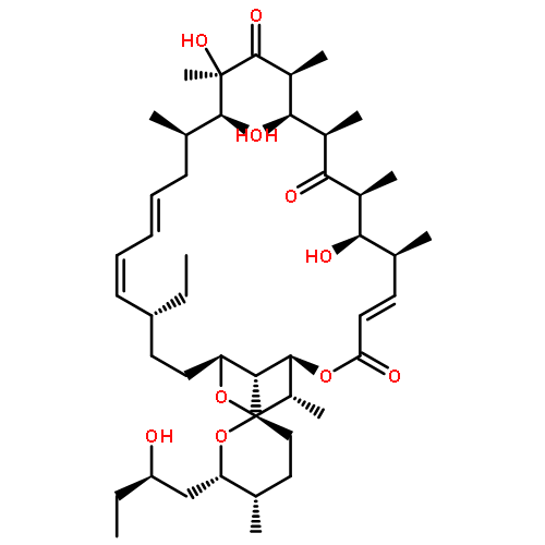 Spiro[2,26-dioxabicyclo[23.3.1]nonacosa-4,18,20-triene-27,2'-[2H]pyran]-3,9,13-trione,22-ethyl-3',4',5',6'-tetrahydro-7,11,14,15-tetrahydroxy-6'-[(2R)-2-hydroxybutyl]-5',6,8,10,12,14,16,28,29-nonamethyl-,(1R,2'R,4E,5'S,6S,6'S,7R,8S,10R,11R,12S,14R,15S,16R,18E,20E,22R,25S,28S,29R)-