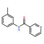 3-Pyridinecarboxamide, N-(3-methylphenyl)-