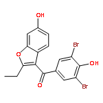 Methanone,(3,5-dibromo-4-hydroxyphenyl)(2-ethyl-6-hydroxy-3-benzofuranyl)-