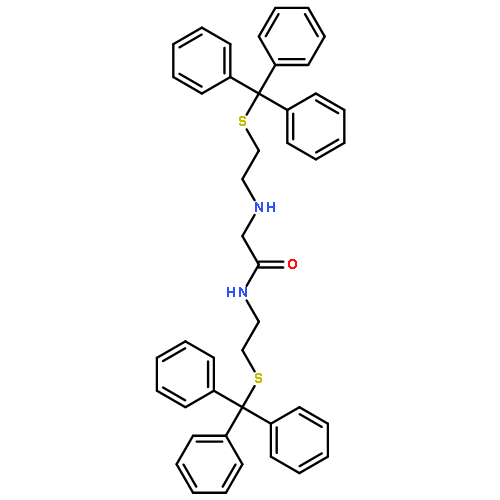 Acetamide,N-[2-[(triphenylmethyl)thio]ethyl]-2-[[2-[(triphenylmethyl)thio]ethyl]amino]-