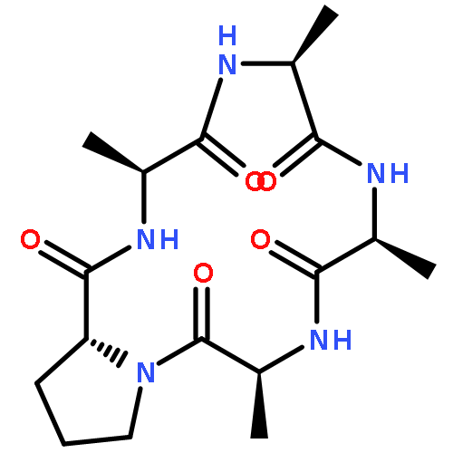 Cyclo(L-alanyl-L-alanyl-L-alanyl-L-alanyl-D-prolyl)