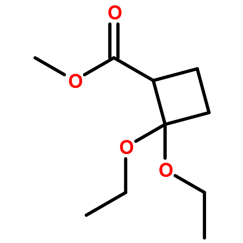 Cyclobutanecarboxylic acid, 2,2-diethoxy-, methyl ester