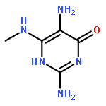 4(1H)-Pyrimidinone, 2,5-diamino-6-(methylamino)-