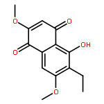 6-Aethyl-5-hydroxy-2,7-dimethoxy-naphthochinon