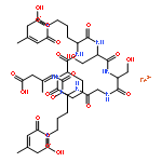 Iron,[cyclo[glycyl-N5-[(2E)-4-carboxy-3-methyl-1-(oxo-kO)-2-buten-1-yl]-N5-(hydroxy-kO)-L-ornithyl-N5-[(2E)-4-carboxy-3-methyl-1-(oxo-kO)-2-buten-1-yl]-N5-(hydroxy-kO)-L-ornithyl-N5-[(2E)-4-carboxy-3-methyl-1-(oxo-kO)-2-buten-1-yl]-N5-(hydroxy-kO)-L-ornithyl-L-seryl-L-seryl]ato(3-)]-,(OC-6-64)-