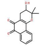 2H-Naphtho[1,2-b]pyran-5,6-dione,3,4-dihydro-3-hydroxy-2,2-dimethyl-