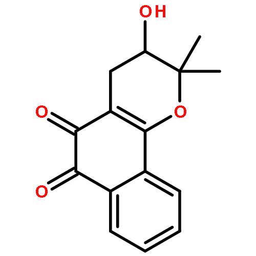 2H-Naphtho[1,2-b]pyran-5,6-dione,3,4-dihydro-3-hydroxy-2,2-dimethyl-