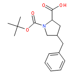 4-benzyl-1-[(2-methylpropan-2-yl)oxycarbonyl]pyrrolidine-2-carboxylic Acid