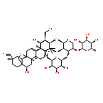 Oleanan-29-al,3-[(O-6-deoxy-a-L-mannopyranosyl-(1®2)-O-b-D-glucopyranosyl-(1®3)-O-[b-D-glucopyranosyl-(1®2)]-a-L-arabinopyranosyl)oxy]-13,28-epoxy-16-hydroxy-,(3b,16a,20b)-