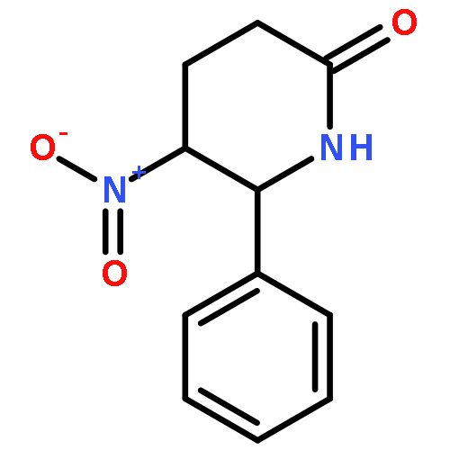 2-Piperidinone, 5-nitro-6-phenyl-, trans-