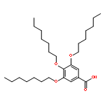 Benzoic acid, 3,4,5-tris(heptyloxy)-