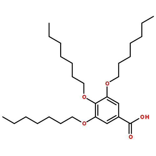 Benzoic acid, 3,4,5-tris(heptyloxy)-