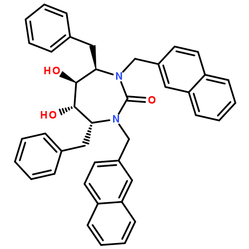 2H-1,3-Diazepin-2-one,hexahydro-5,6-dihydroxy-1,3-bis(2-naphthalenylmethyl)-4,7-bis(phenylmethyl)-,(4R,5S,6S,7R)-