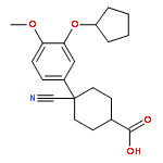 4-cyano-4-(3-cyclopentyloxy-4-methoxyphenyl)cyclohexane-1-carboxylic Acid