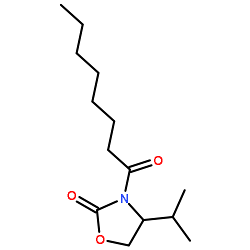 2-Oxazolidinone, 4-(1-methylethyl)-3-(1-oxooctyl)-, (S)-