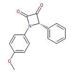 2,3-AZETIDINEDIONE, 1-(4-METHOXYPHENYL)-4-PHENYL-, (4S)-