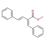 3-Butenoic acid, 4-phenyl-2-(phenylmethylene)-, methyl ester, (E,E)-