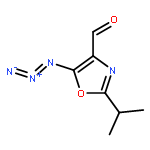 4-Oxazolecarboxaldehyde, 5-azido-2-(1-methylethyl)-