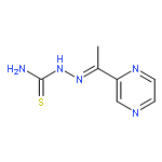 Hydrazinecarbothioamide, 2-(1-pyrazinylethylidene)-