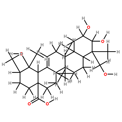 2alpha,3alpha,19,24-tetrahydroxyurs-12-en-28-oic acid