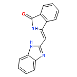 1H-ISOINDOL-1-ONE, 3-(1H-BENZIMIDAZOL-2-YLMETHYLENE)-2,3-DIHYDRO-