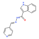 1H-Indole-3-carboxylic acid, (4-pyridinylmethylene)hydrazide