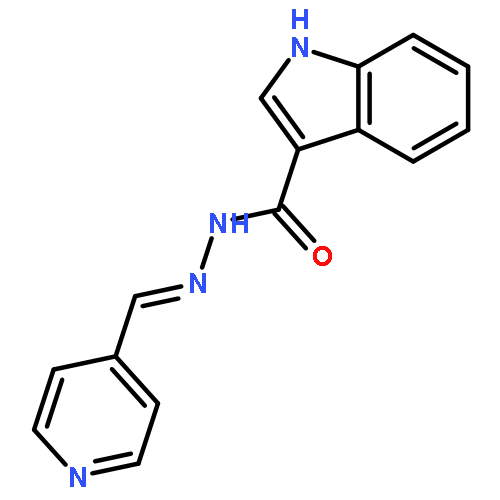 1H-Indole-3-carboxylic acid, (4-pyridinylmethylene)hydrazide