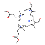 dimethyl 3,3'-(7,12-diformyl-3,8,13,17-tetramethylporphyrin-2,18-diyl)dipropanoate