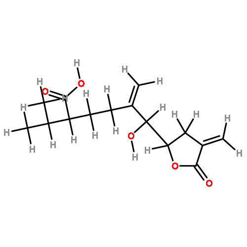 1-Hydroxy-5,6-seco-4(15),10(14)-germacradien-5,2-olid-6-oic acid