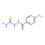 2-(4-Methoxybenzoyl)-N-methylhydrazinecarbothioamide