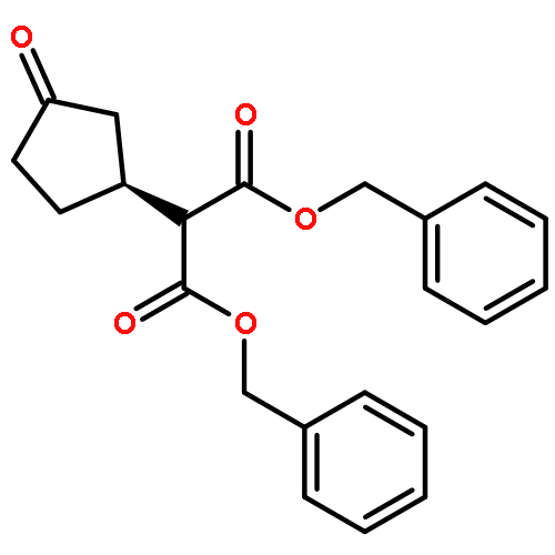 Propanedioic acid, [(1S)-3-oxocyclopentyl]-, bis(phenylmethyl) ester