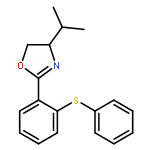 Oxazole, 4,5-dihydro-4-(1-methylethyl)-2-[2-(phenylthio)phenyl]-, (4S)-