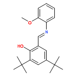 Phenol, 2,4-bis(1,1-dimethylethyl)-6-[[(2-methoxyphenyl)imino]methyl]-