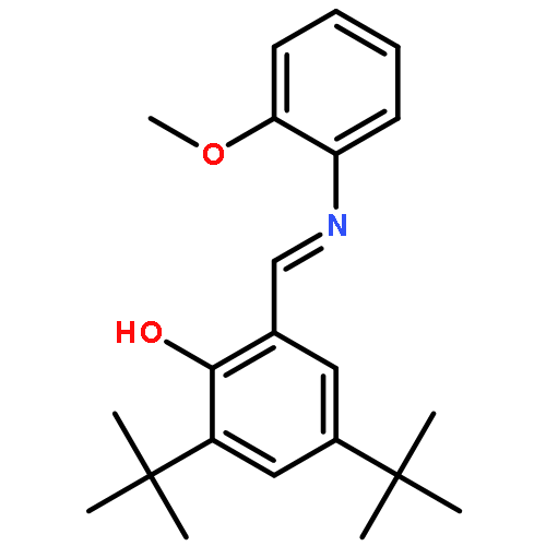 Phenol, 2,4-bis(1,1-dimethylethyl)-6-[[(2-methoxyphenyl)imino]methyl]-