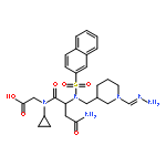 Glycine,N-[[(3S)-1-(aminoiminomethyl)-3-piperidinyl]methyl]-N2-(2-naphthalenylsulfonyl)-L-asparaginyl-N-cyclopropyl-