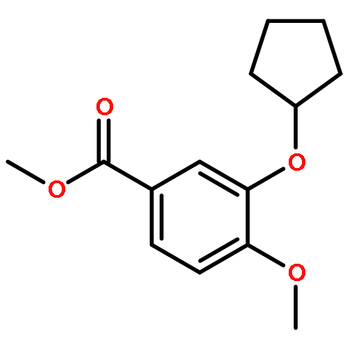 Benzoic acid,3-(cyclopentyloxy)-4-methoxy-, methyl ester