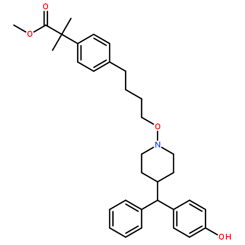 Methyl 2-(4-(4-((4-((4-hydroxyphenyl)(phenyl)methyl)piperidin-1-yl)oxy)butyl)phenyl)-2-methylpropanoate